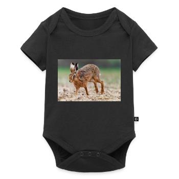 000 4929 - Baby Premium short-sleeve bodysuit - black - Front