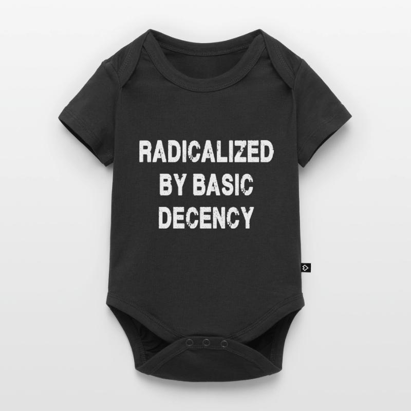 Radicalized By Basic Decency Baby Premium short-sleeve bodysuit