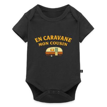 En caravane, Mon cousin - Body à manches courtes Premium Bébé - noir - Devant