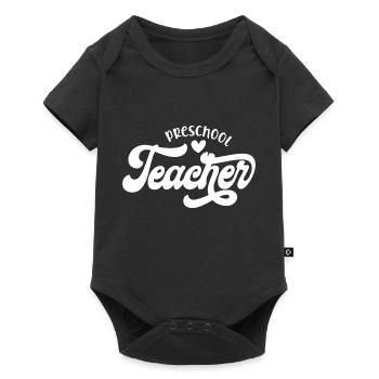 Style d’appréciation sincère de l’enseignant du préscolaire - Body à manches courtes Premium Bébé - noir - Devant