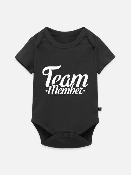 Team member - Baby Premium Kurzarmbody - Schwarz