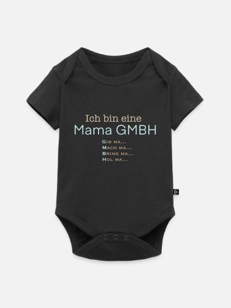 Mama GmbH – Äiti pääosassa - Premium vauvojen lyhythihainen body - musta