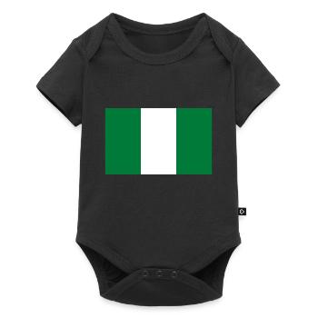 Nigeria - Baby Premium Kurzarmbody - Schwarz - Vorne