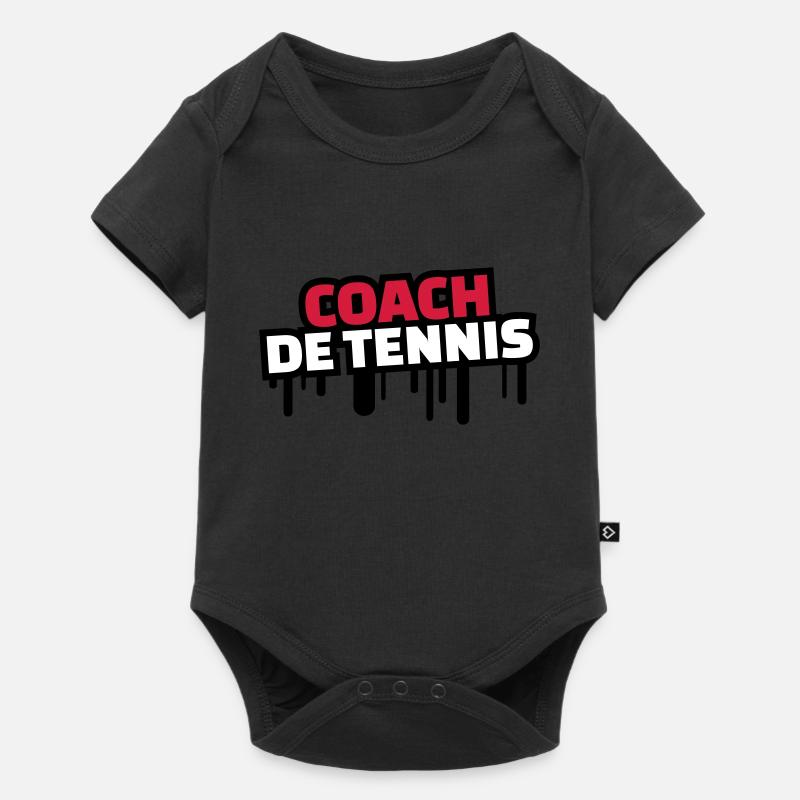coach de tennis - Body à manches courtes Premium Bébé - noir