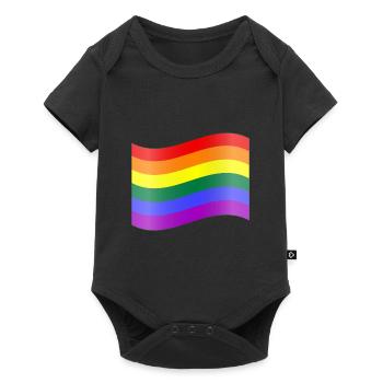 Rainbow Flag - Baby Premium short-sleeve bodysuit - black - Front