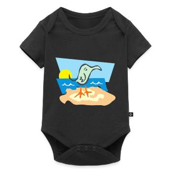 beach strand summer sommer vacation urlaub45 - Baby Premium short-sleeve bodysuit - black - Front