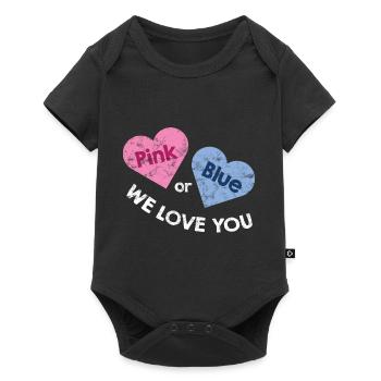 Pink or Blue: Sex does not matter - for pregnant women - Baby Premium short-sleeve bodysuit - black - Front
