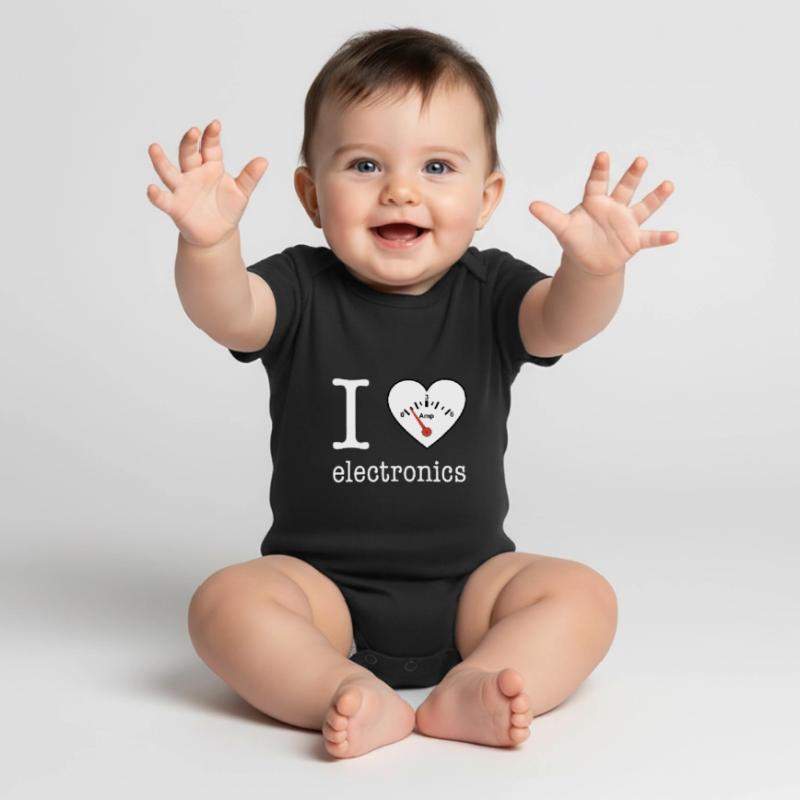 I love Electronics - electronics / gift idea Baby Premium short-sleeve bodysuit