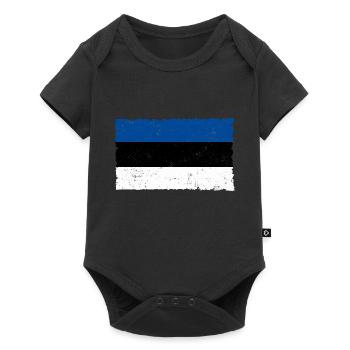 Estland - Baby Premium Kurzarmbody - Schwarz - Vorne