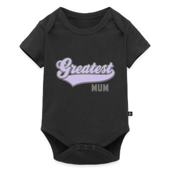 Greatest MUM 2C - Baby Premium short-sleeve bodysuit - black - Front