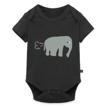 elephant_fart - Body à manches courtes Premium Bébé - noir - Devant