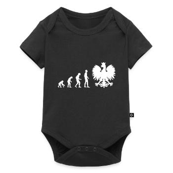 Poland Polska I Love Evolution - Baby Premium short-sleeve bodysuit - black - Front