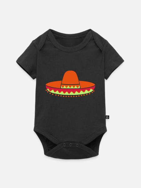 sombrero - Baby Premium Kurzarmbody - Schwarz