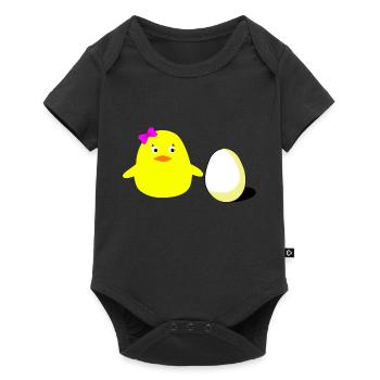 big_sister_chick - Baby Premium short-sleeve bodysuit - black - Front