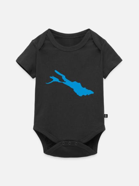 Bodensee - Baby Premium Kurzarmbody - Schwarz