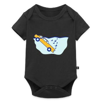 Diving Car - Baby Premium Kurzarmbody - Schwarz - Vorne