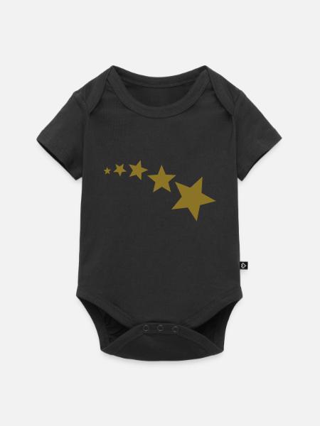 5 stars - Baby Premium Kurzarmbody - Schwarz