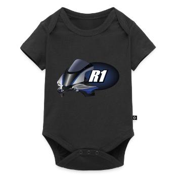 R1 - Body à manches courtes Premium Bébé - noir - Devant