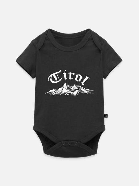 Tirol Berge - Baby Premium Kurzarmbody - Schwarz