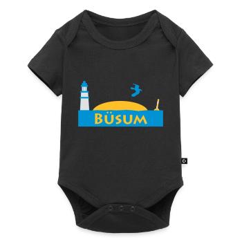 Büsum - Baby Premium Kurzarmbody - Schwarz - Vorne