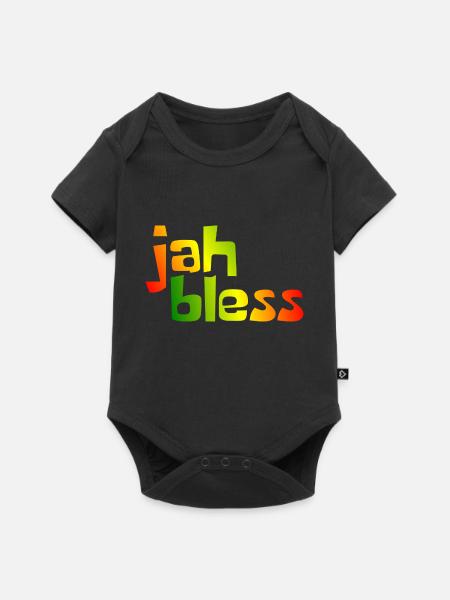 jah bless - Baby Premium Kurzarmbody - Schwarz