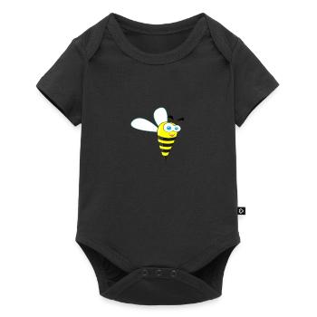abeille - Body à manches courtes Premium Bébé - noir - Devant