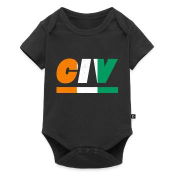 Ivory Coast Flag Flag CIV - Baby Premium short-sleeve bodysuit - black - Front