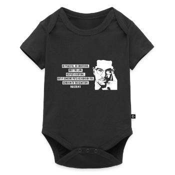 Malcolm X - Baby Premium short-sleeve bodysuit - black - Front