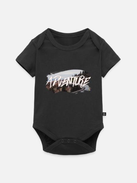 Adventure - Baby Premium Kurzarmbody - Schwarz