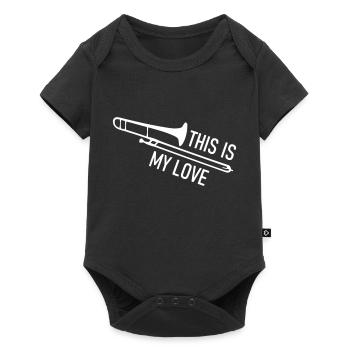 C'est mon trombone d'amour - Body à manches courtes Premium Bébé - noir - Devant