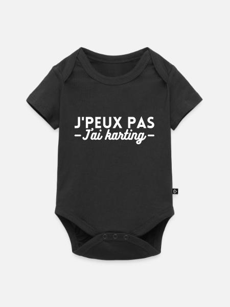J'peux pas j'ai karting. cadeau karting - Body à manches courtes Premium Bébé - noir