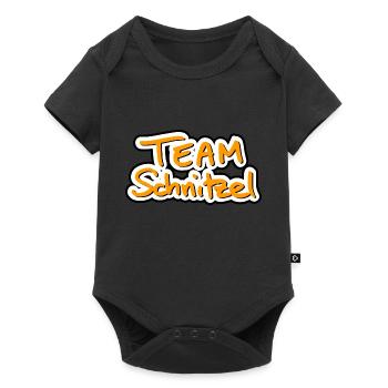 Team Schnitzel - Baby Premium Kurzarmbody - Schwarz - Vorne