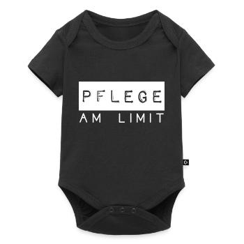 Pflege am Limit Spruch Pflegekräfte Beruf - Baby Premium Kurzarmbody - Schwarz - Vorne