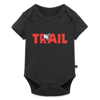 Trail Bike Fahrrad - Baby Premium short-sleeve bodysuit - black - Front