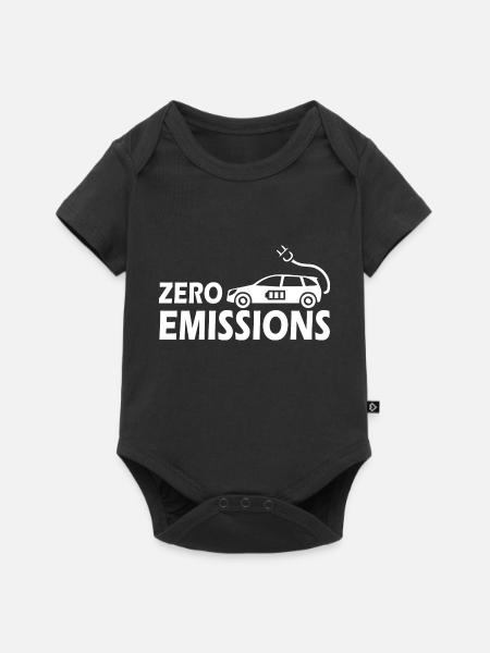 Electric Car E-mobility Hybrid - Baby Premium Kurzarmbody - Schwarz