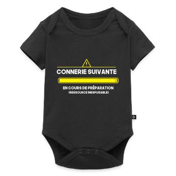 Connerie Suivante En Cours De Préparation Geek - Body à manches courtes Premium Bébé - noir - Devant