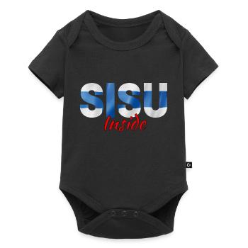 Sisu à l’intérieur - Body à manches courtes Premium Bébé - noir - Devant
