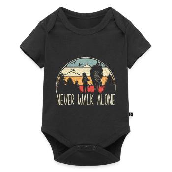 Cheval - Never walk alone - fidèle compagnon - Body à manches courtes Premium Bébé - noir - Devant