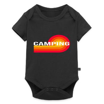 camping - Baby Premium short-sleeve bodysuit - black - Front