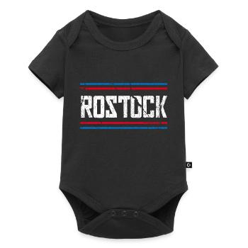 Rostock - Baby Premium Kurzarmbody - Schwarz - Vorne