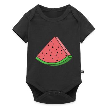 Watermelon Watermelons Piece - Baby Premium short-sleeve bodysuit - black - Front