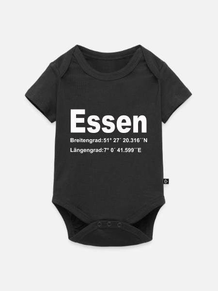 Essen, Stadt im Ruhrgebiet - Baby Premium Kurzarmbody - Schwarz
