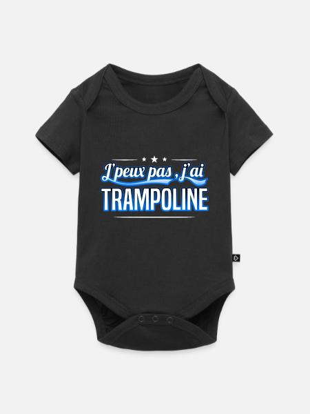 Trampoline - j'peux pas , j'ai Trampoline - Body à manches courtes Premium Bébé - noir