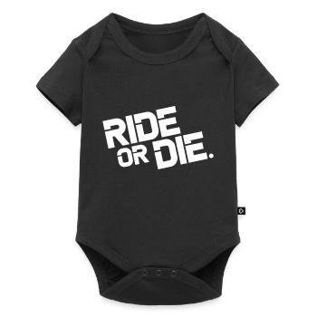 Ride or die - Motor Sport Motiv - Baby Premium Kurzarmbody - Schwarz - Vorne