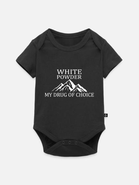 Ski Skiing Après-Ski - Baby Premium Kurzarmbody - Schwarz