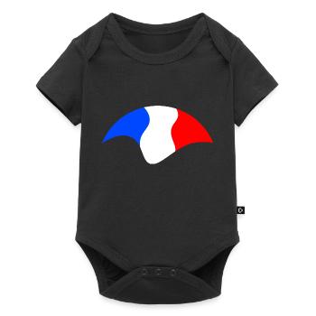 French Flag - Baby Premium short-sleeve bodysuit - black - Front
