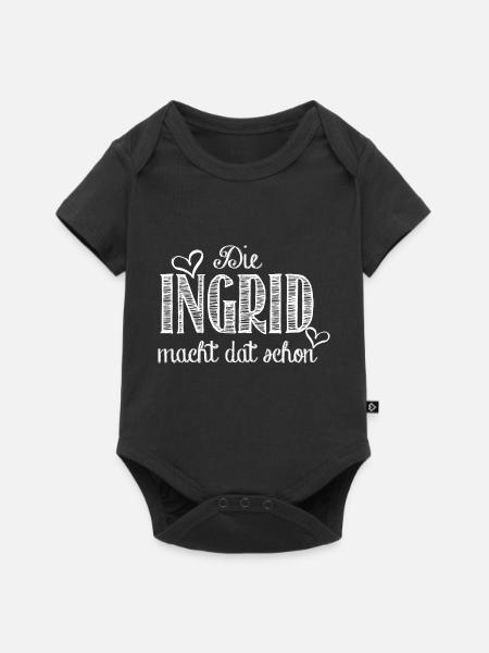 ingrid - Baby Premium Kurzarmbody - Schwarz