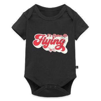 Je préférerais en pilotant l’aviation - Body à manches courtes Premium Bébé - noir - Devant