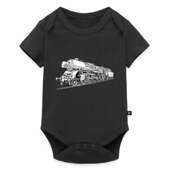 Steam locomotive 03 1010 - Baby Premium short-sleeve bodysuit - black - Front
