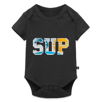 Retro Vintage Sup Rowing Designs T-Shirt Présent - Body à manches courtes Premium Bébé - noir - Devant